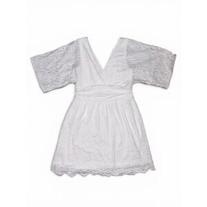LILY PULITZER Parigi Skort Romper Resort White Scalloped Shell Lace Medium